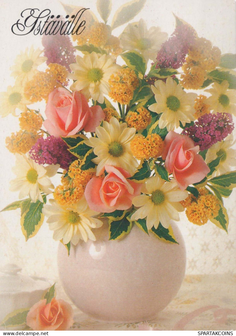 FLORES Vintage Tarjeta Postal CPSM #PBZ136.ES - Fleurs