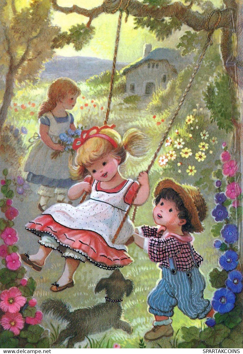 NIÑOS NIÑOS Escena S Paisajes Vintage Tarjeta Postal CPSM #PBU472.ES - Scenes & Landscapes