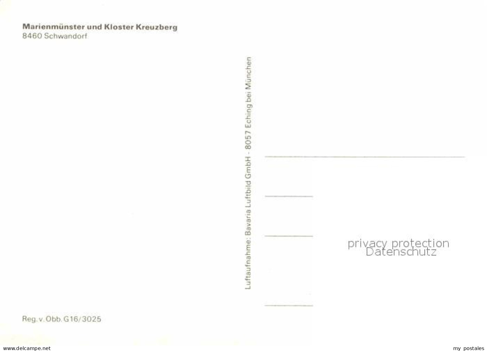 72893286 Schwandorf Fliegeraufnahme Marienmuenster Und Kloster Kreuzberg Schwand - Schwandorf