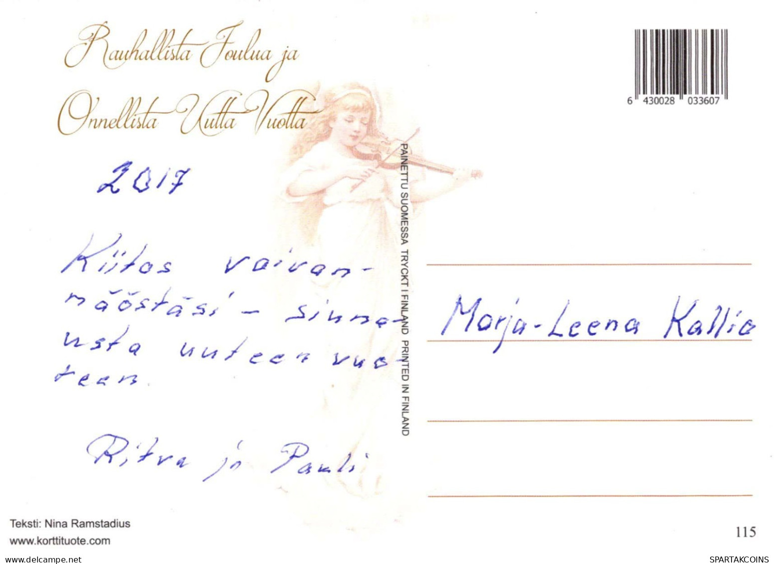 ÁNGEL Navidad Vintage Tarjeta Postal CPSM #PBP540.ES - Angels