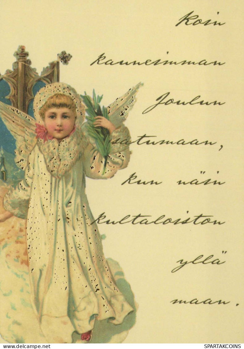 ÁNGEL Navidad Vintage Tarjeta Postal CPSM #PBP348.ES - Anges