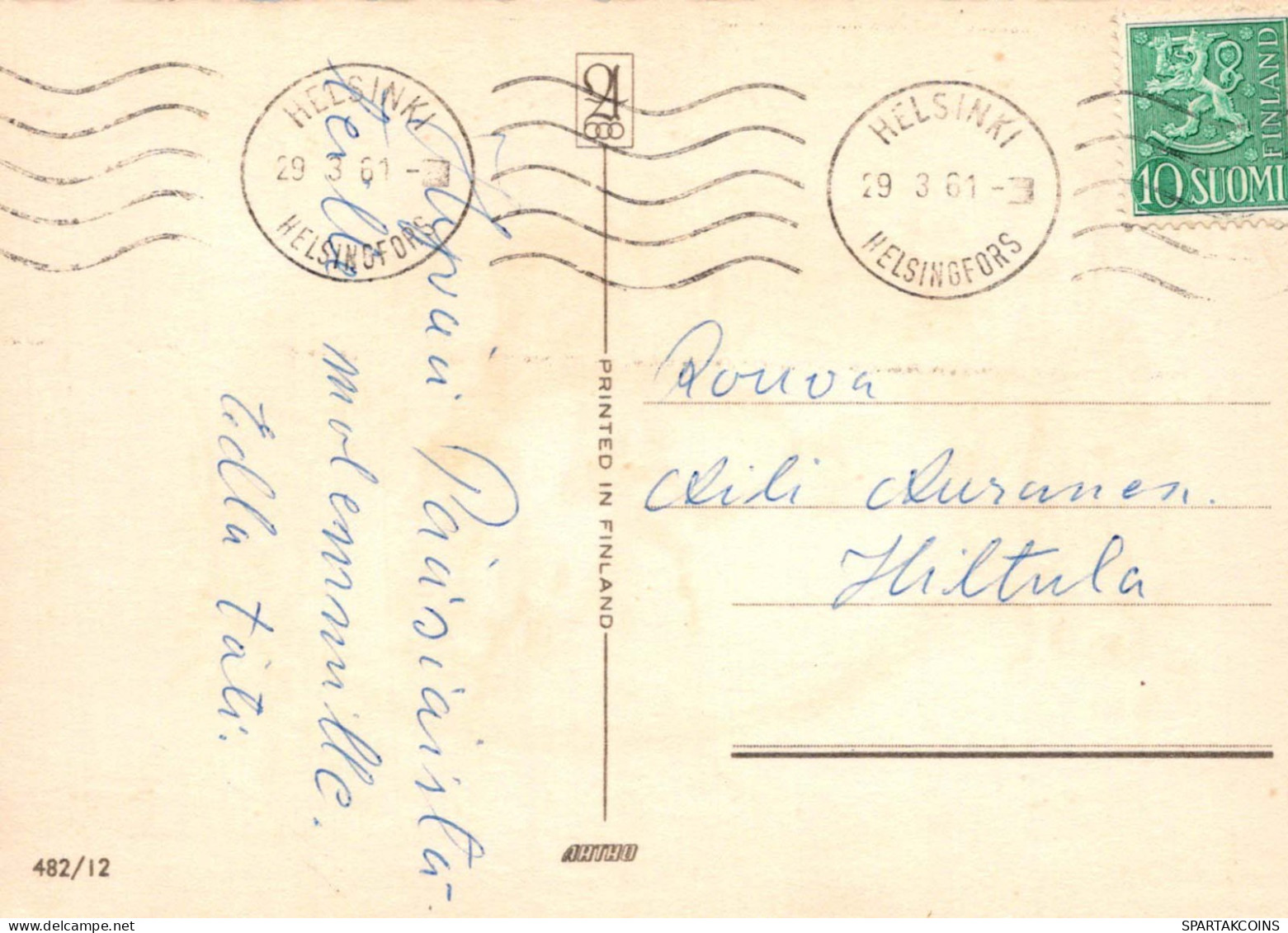PASCUA POLLO HUEVO Vintage Tarjeta Postal CPSM #PBO600.ES - Ostern