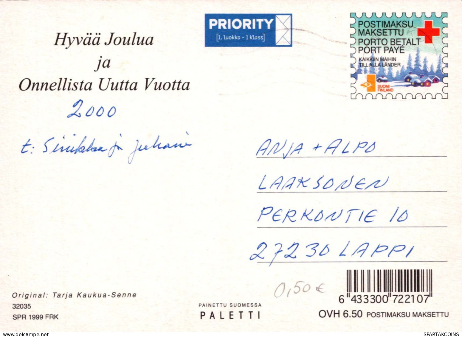 PAPÁ NOEL Feliz Año Navidad Vintage Tarjeta Postal CPSM #PBL099.ES - Kerstman