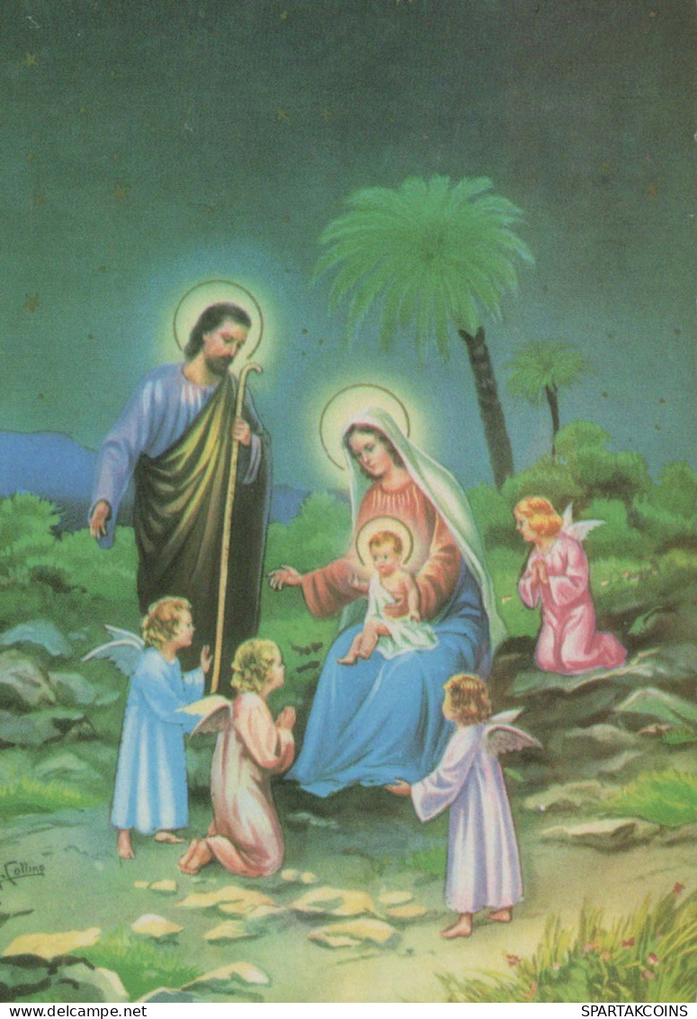 ÁNGEL Niño JESÚS Navidad Vintage Tarjeta Postal CPSM #PBB960.ES - Angels