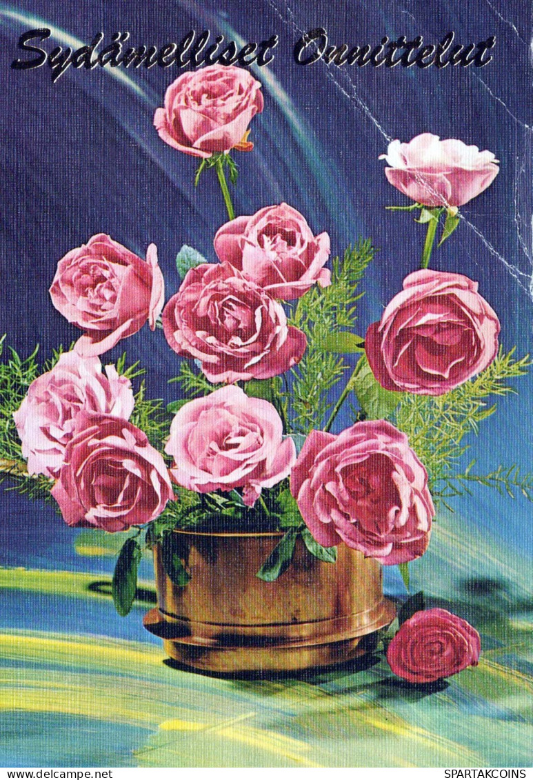 FLORES Vintage Tarjeta Postal CPSM #PAS693.ES - Fleurs