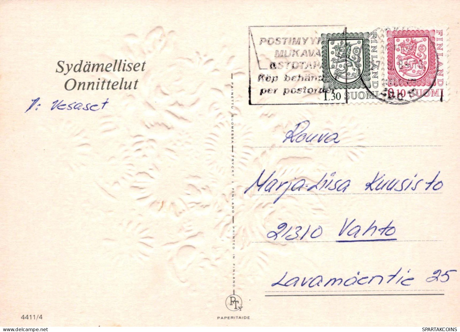 FLORES Vintage Tarjeta Postal CPSM #PAR908.ES - Fleurs