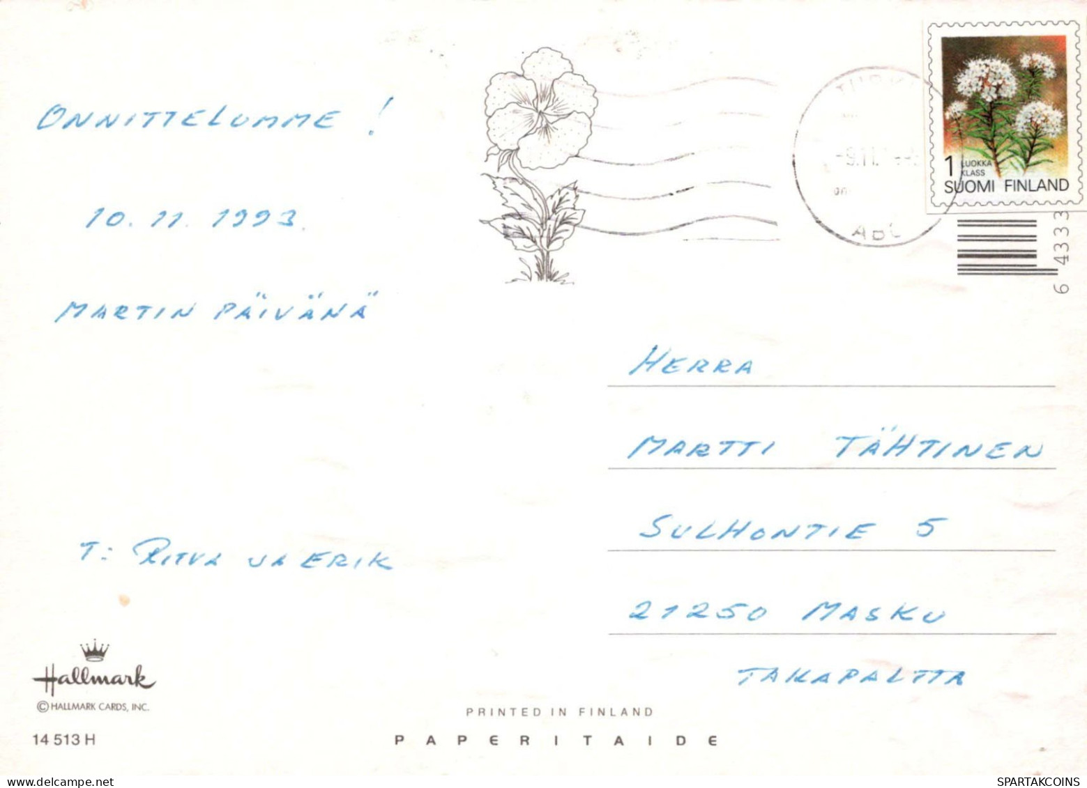 FLORES Vintage Tarjeta Postal CPSM #PAR127.ES - Bloemen