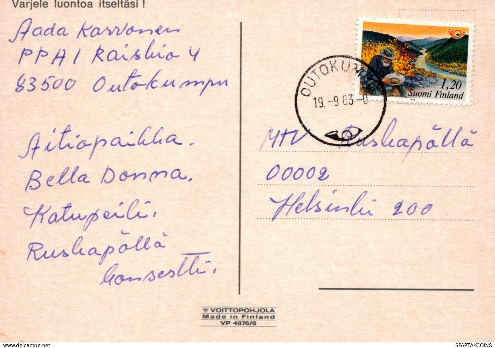 PÁJARO Animales Vintage Tarjeta Postal CPSM #PAM672.ES - Vögel