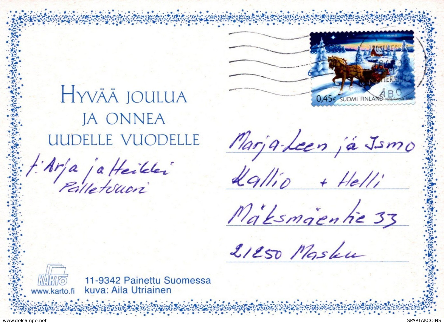 PÁJARO Animales Vintage Tarjeta Postal CPSM #PAM859.ES - Vögel