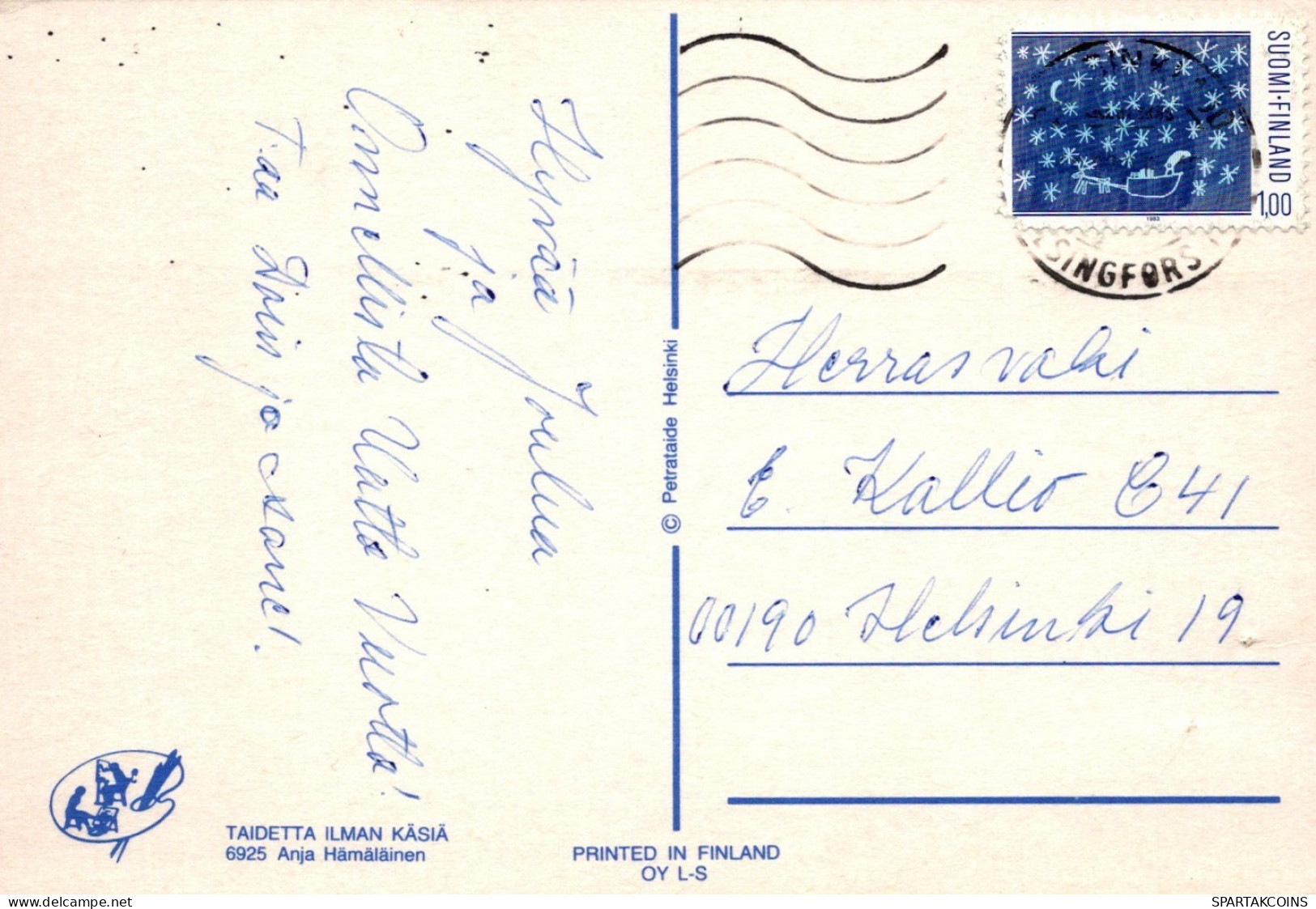 PÁJARO Animales Vintage Tarjeta Postal CPSM #PAM737.ES - Vogels