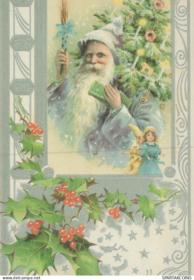 PAPÁ NOEL NAVIDAD Fiesta Vintage Tarjeta Postal CPSM #PAK832.ES - Kerstman