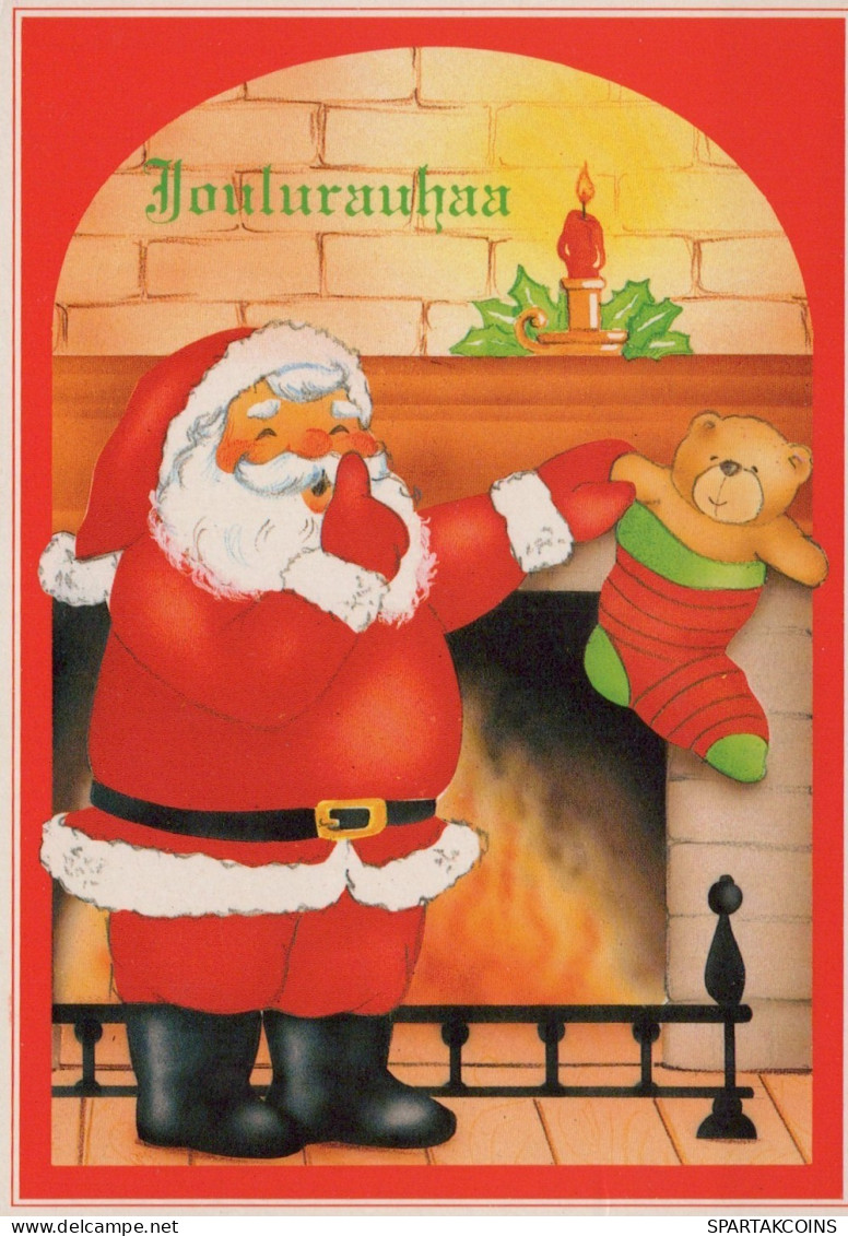 PAPÁ NOEL NAVIDAD Fiesta Vintage Tarjeta Postal CPSM #PAK148.ES - Kerstman