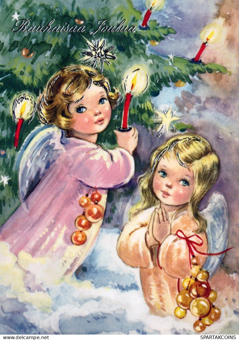 ÁNGEL NAVIDAD Vintage Tarjeta Postal CPSM #PAH871.ES - Angels