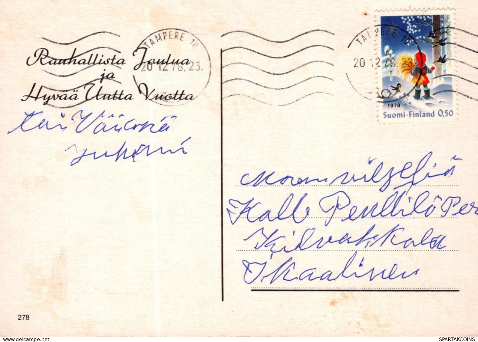 ÁNGEL NAVIDAD Vintage Tarjeta Postal CPSM #PAH749.ES - Angels