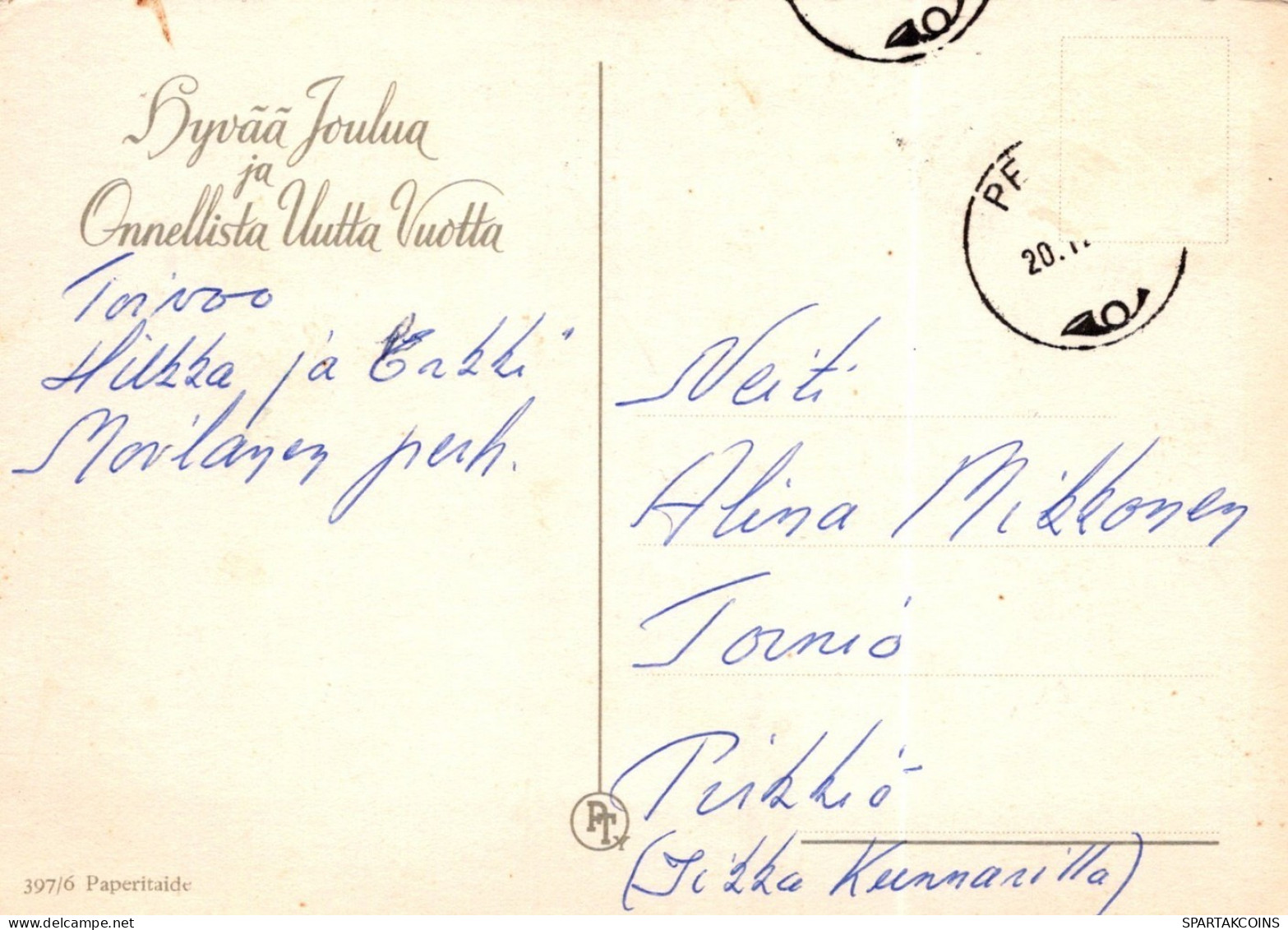 ÁNGEL NAVIDAD Vintage Tarjeta Postal CPSM #PAG935.ES - Angels