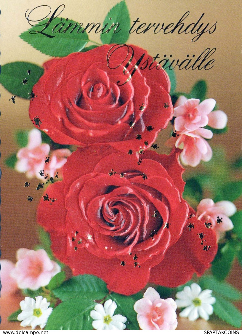 FLEURS Vintage Carte Postale CPSM #PBZ137.FR - Flowers