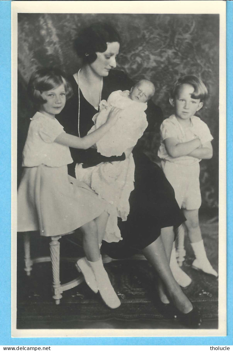 Photo Originale-Belgique-Famille Royale-1934-la Reine Astrid-Enfants Royaux -Photo "Vandyk", London - Personnes Identifiées