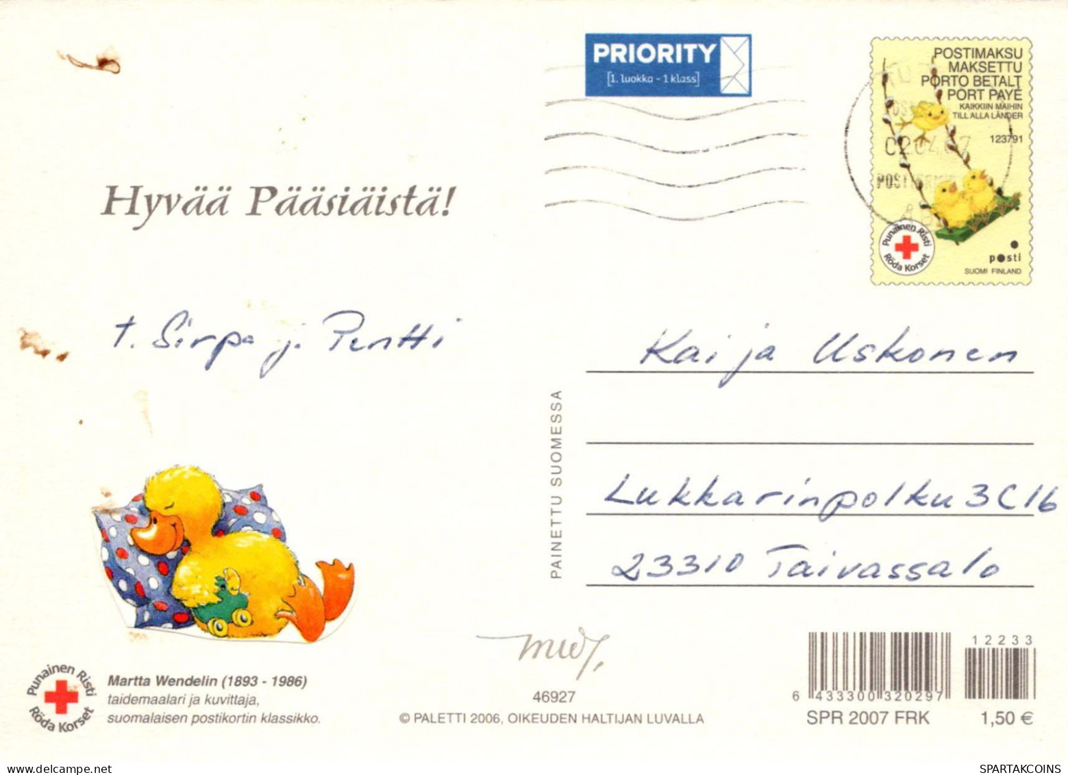 OISEAU Animaux Vintage Carte Postale CPSM #PBR612.FR - Birds
