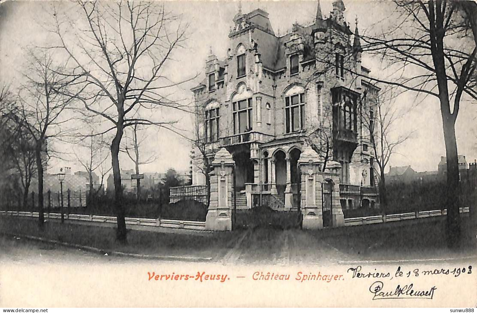 Verviers Heusy - Château Spinhayer (1903) - Verviers