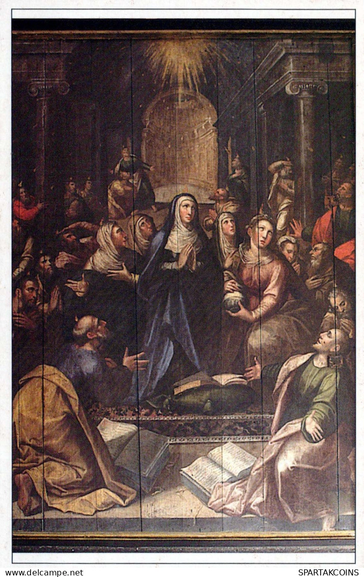 PEINTURE SAINTS ET SAINTES Christianisme Religion Vintage Carte Postale CPSM #PBQ180.FR - Pinturas, Vidrieras Y Estatuas