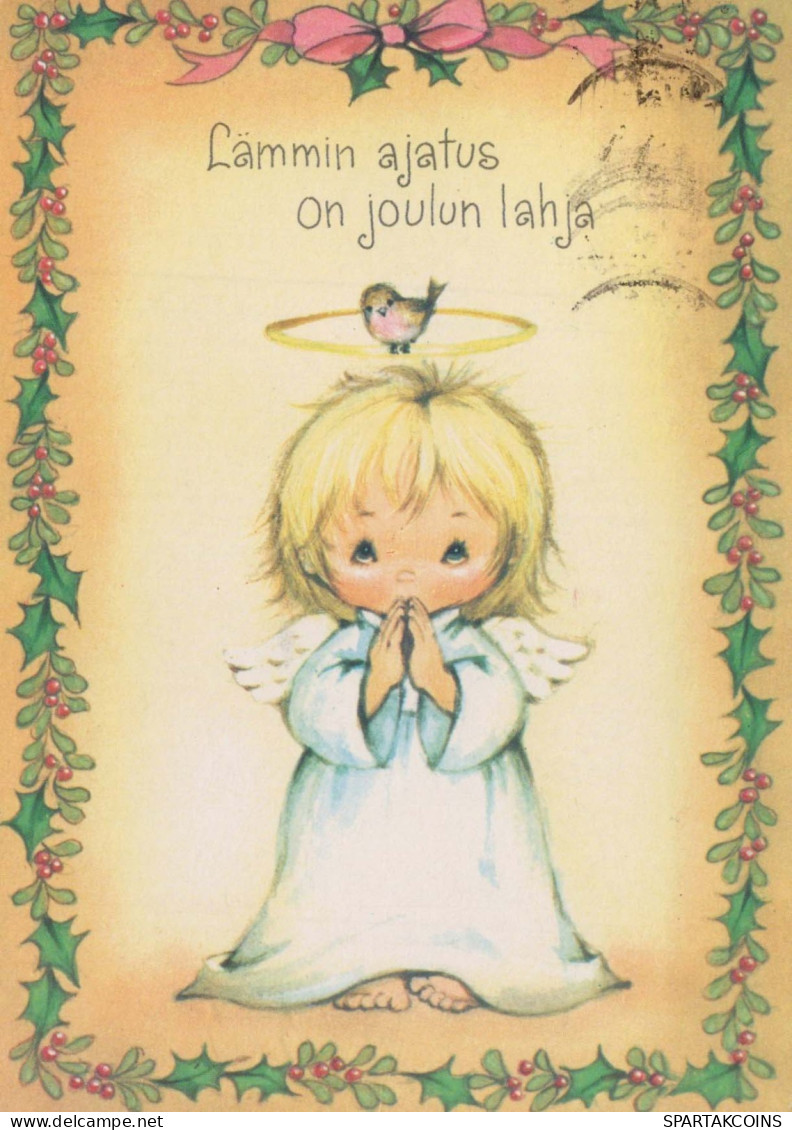 ANGE Noël Vintage Carte Postale CPSM #PBP411.FR - Engel