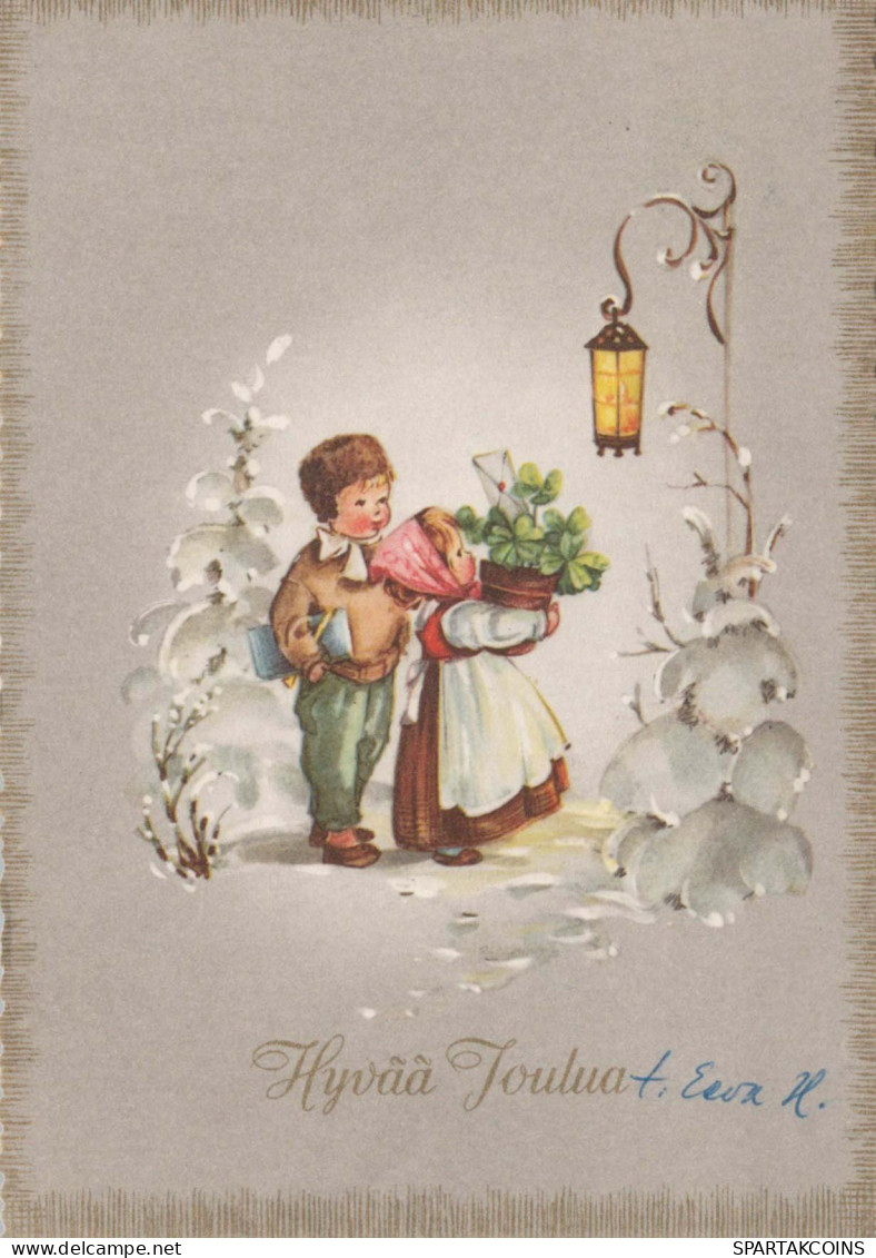 ENFANTS Scène Paysage Vintage Carte Postale CPSM #PBB320.FR - Scenes & Landscapes