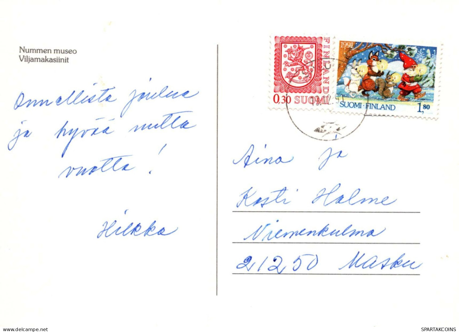 Bonne Année Noël Vintage Carte Postale CPSM #PAV750.FR - New Year