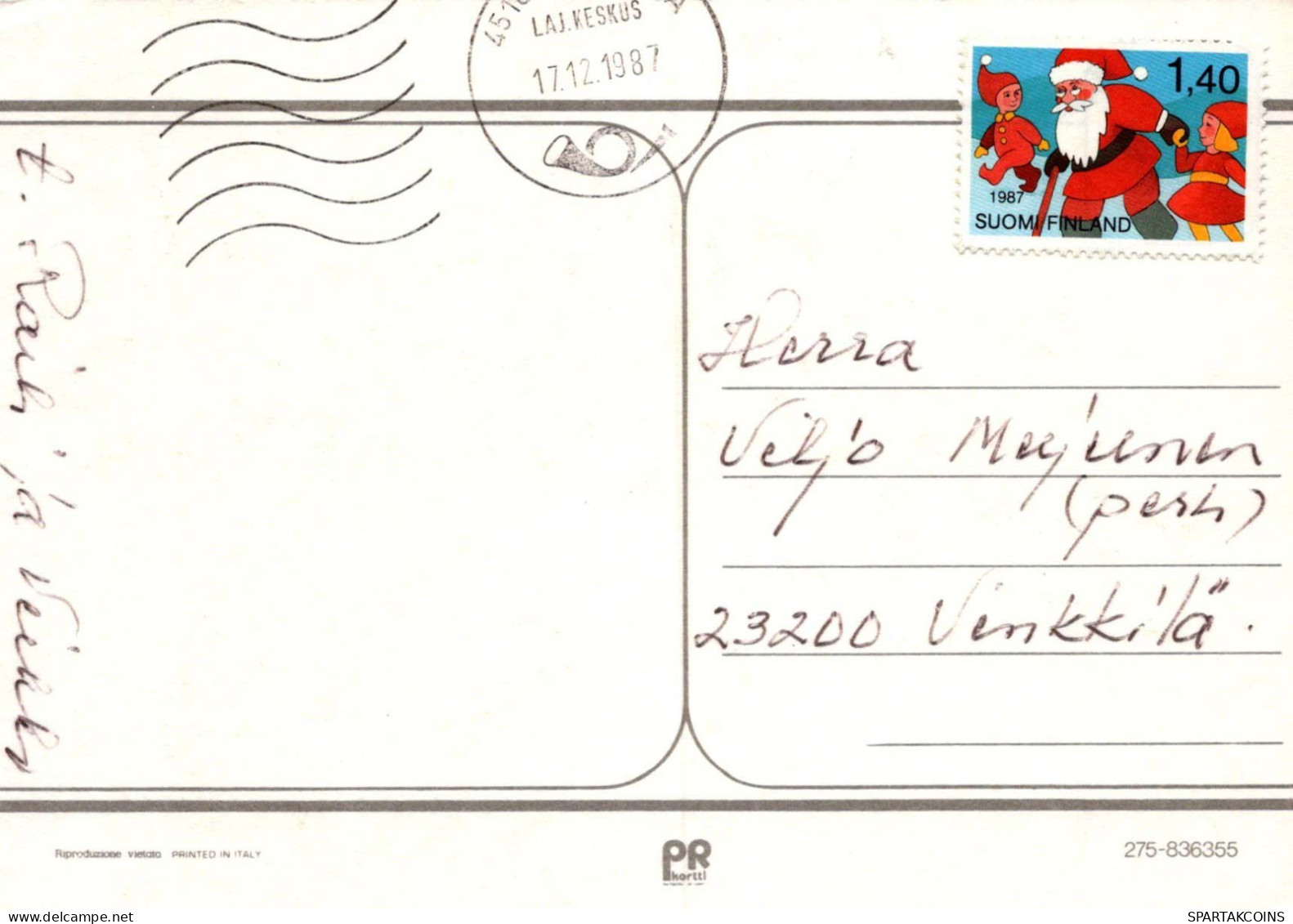 Bonne Année Noël CLOCHE Vintage Carte Postale CPSM #PAV810.FR - New Year