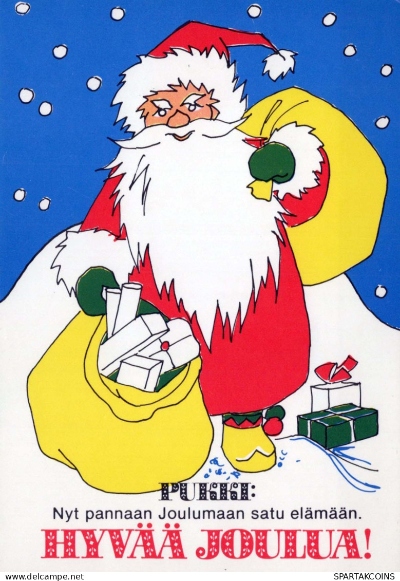 Bonne Année Noël GNOME Vintage Carte Postale CPSM #PAU468.FR - Nieuwjaar