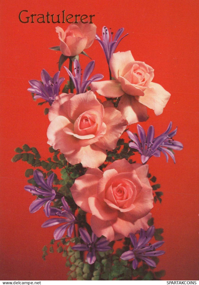 FLEURS Vintage Carte Postale CPSM #PAR909.FR - Bloemen