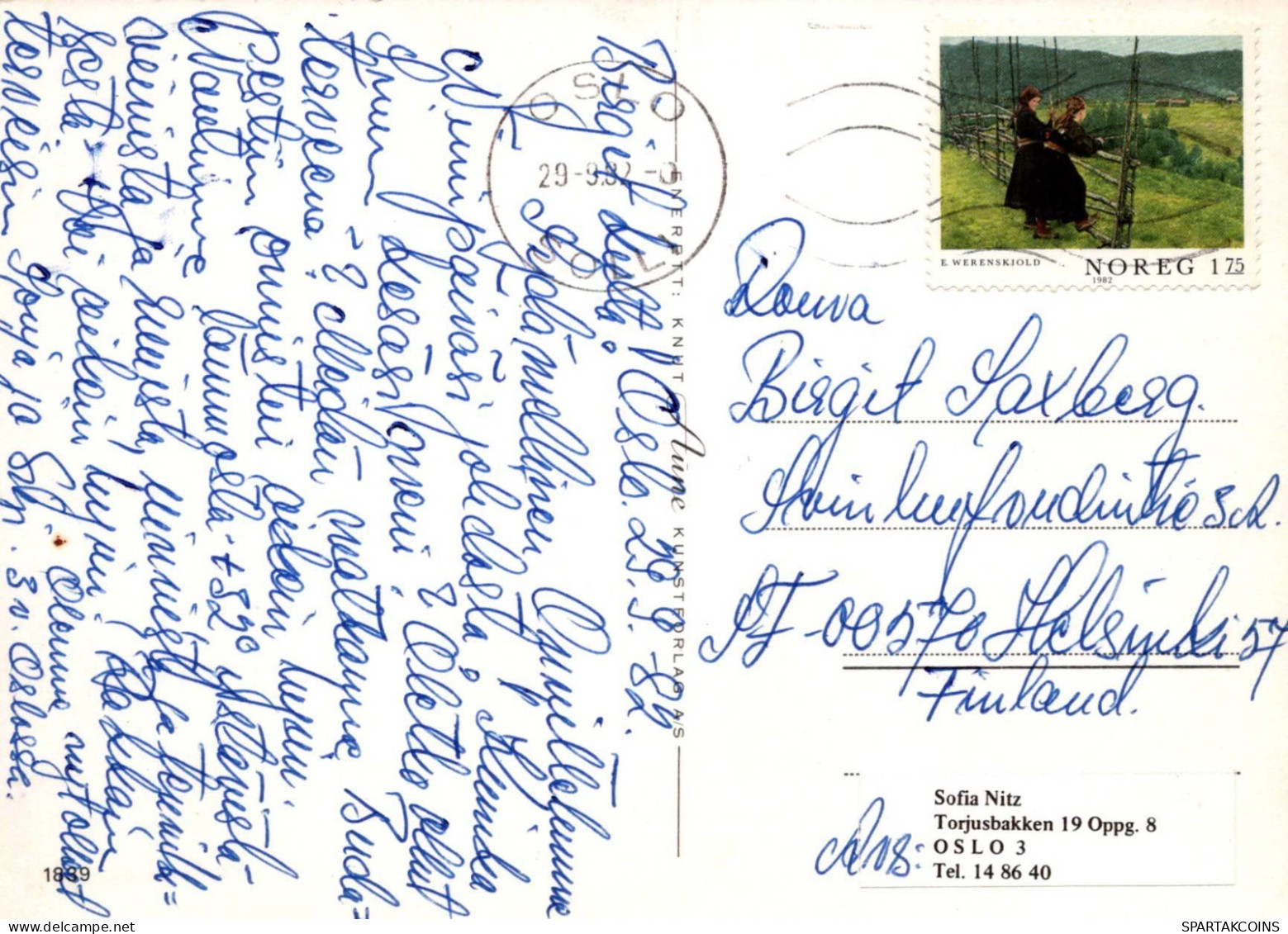 FLEURS Vintage Carte Postale CPSM #PAR909.FR - Fleurs