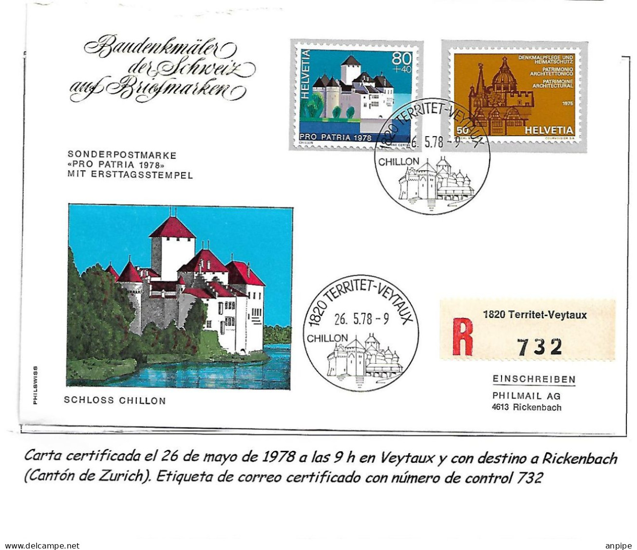 SUIZA - Covers & Documents