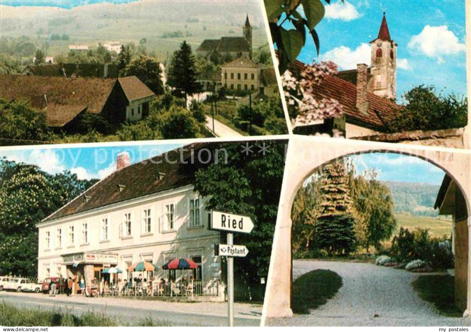 72892974 Ried Riederberg Teilansichten Kirche Gaststaette Ried Riederberg - Sonstige & Ohne Zuordnung