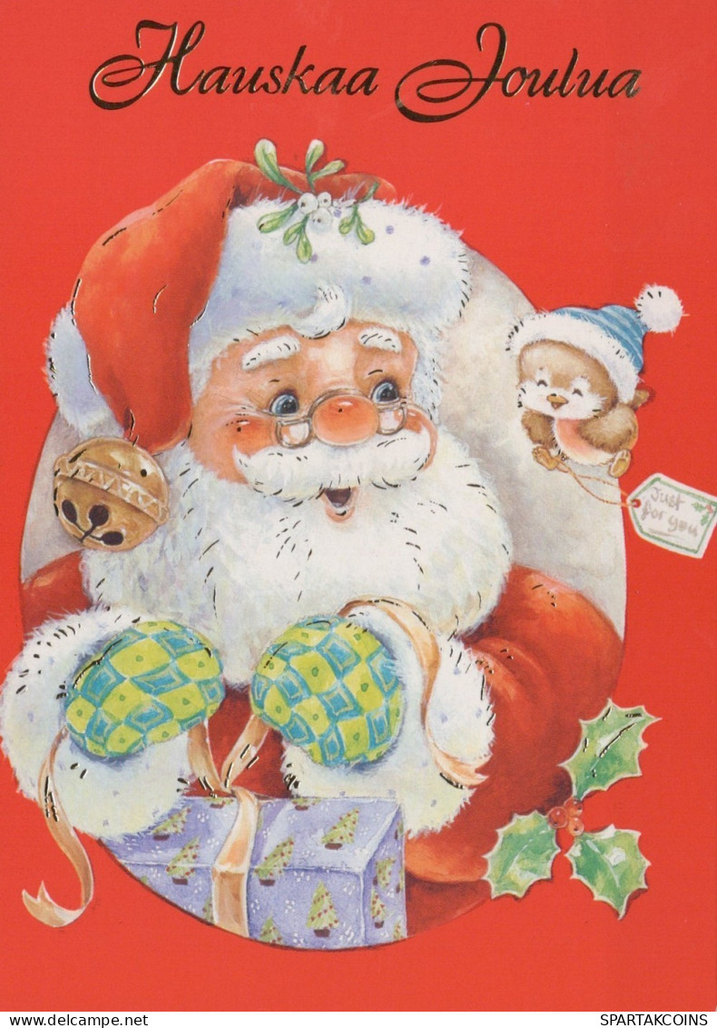 PÈRE NOËL NOËL Fêtes Voeux Vintage Carte Postale CPSM #PAJ797.FR - Santa Claus