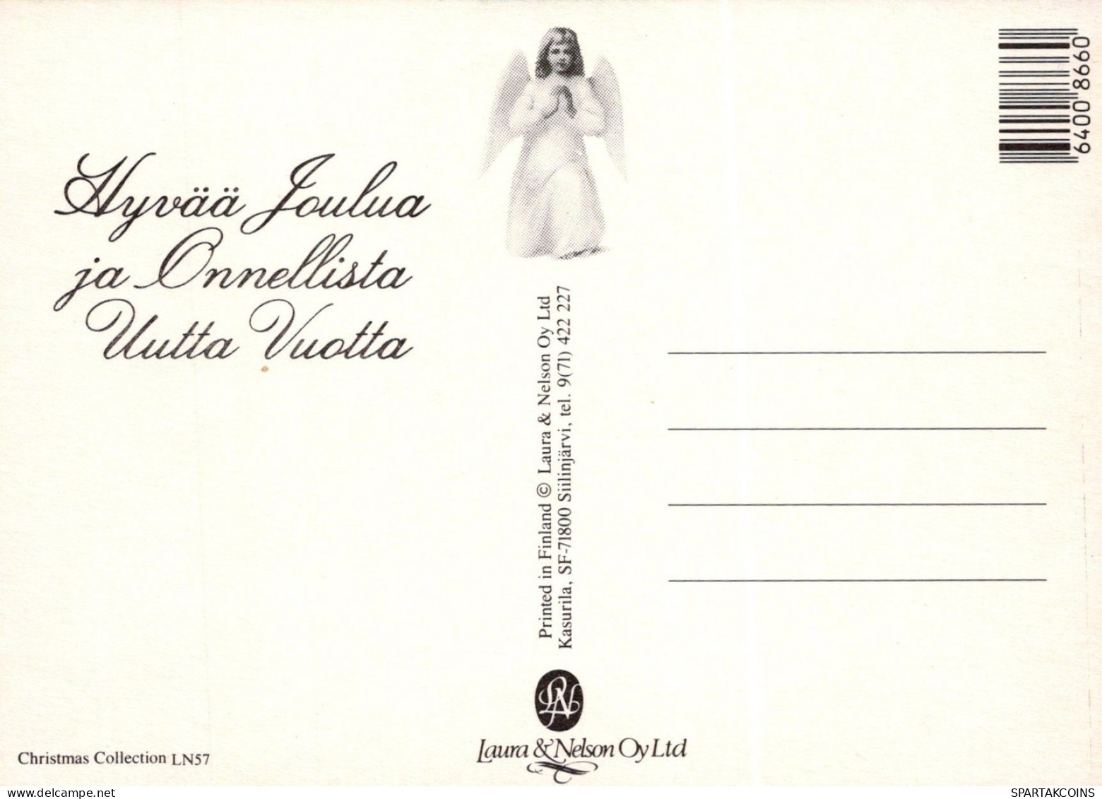 ANGE NOËL Vintage Carte Postale CPSM #PAJ199.FR - Angeli