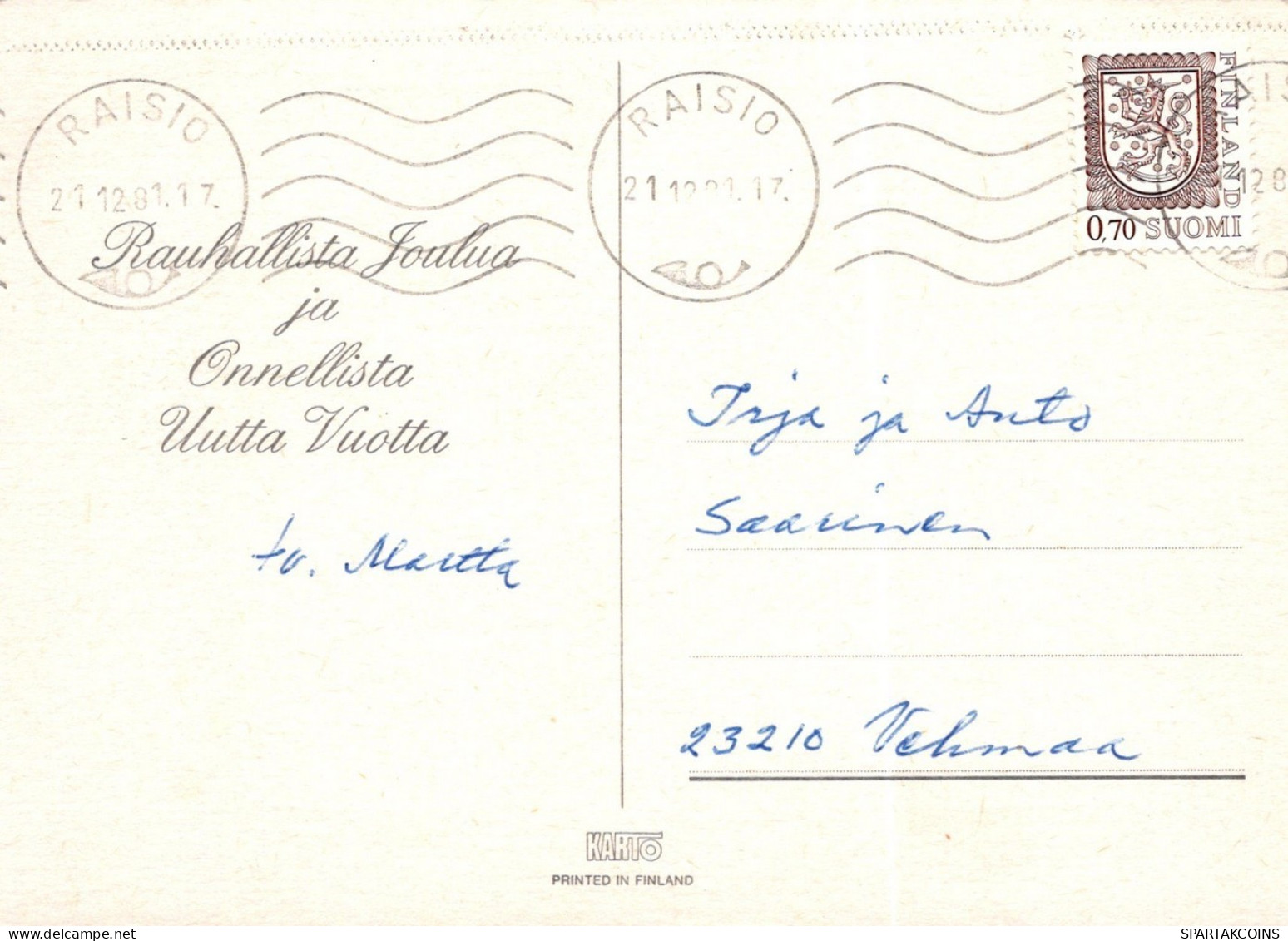 ANGE NOËL Vintage Carte Postale CPSM #PAJ265.FR - Engel