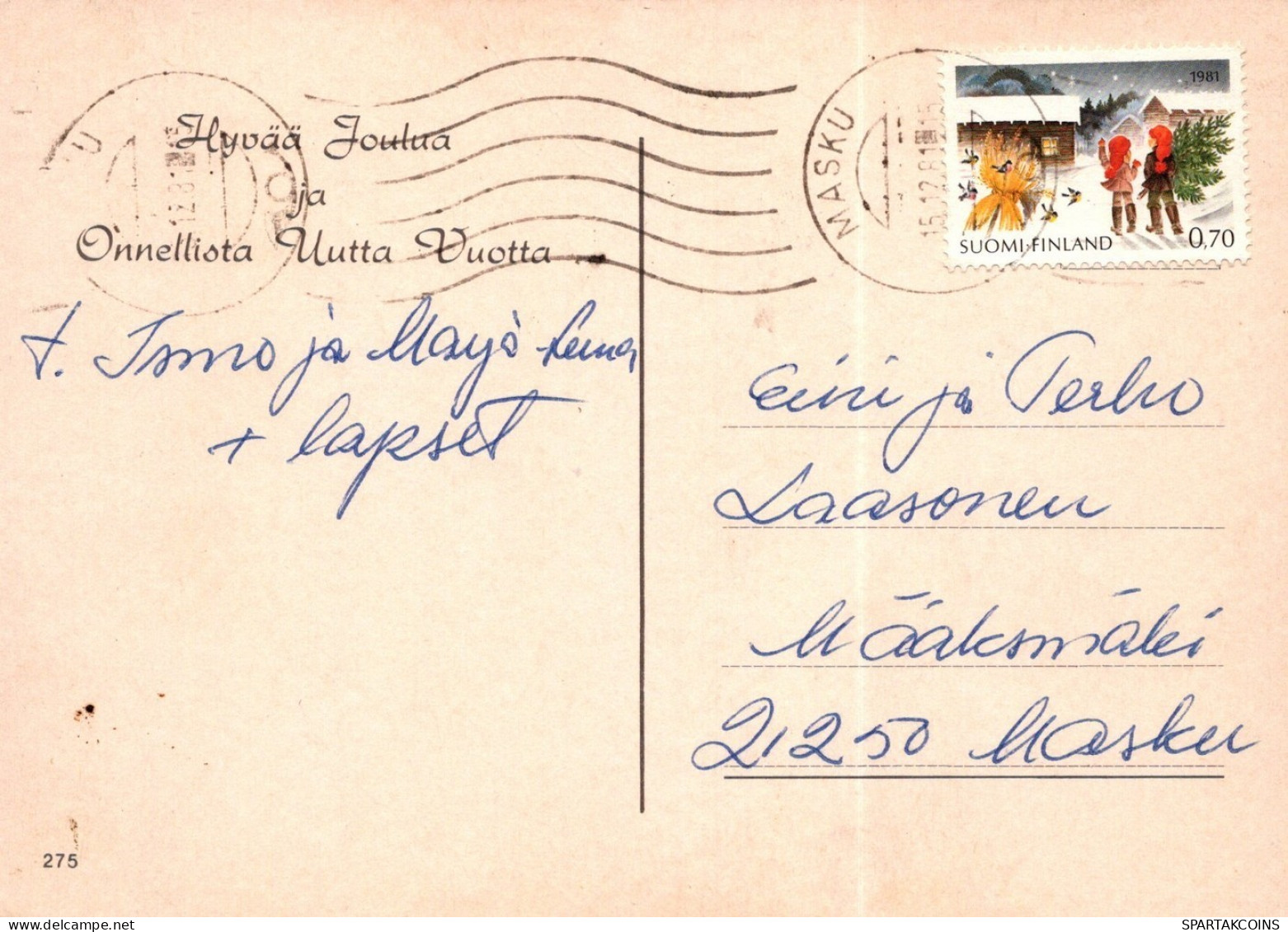 ANGE NOËL Vintage Carte Postale CPSM #PAH812.FR - Anges