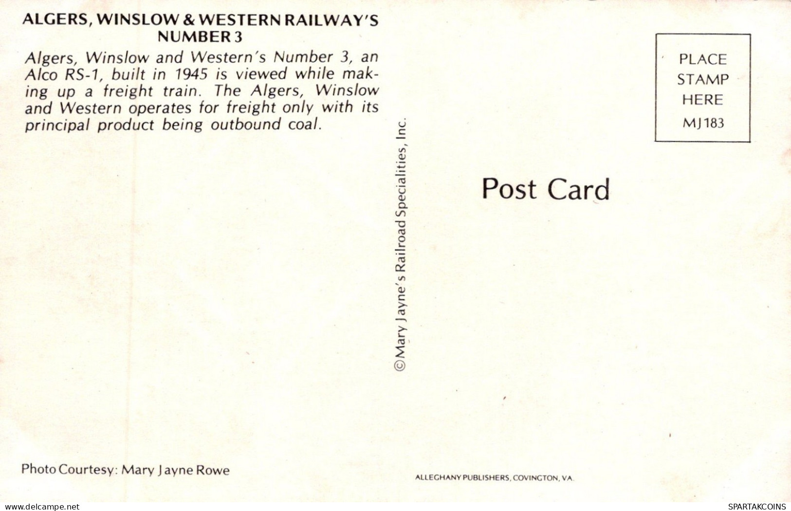 Transport FERROVIAIRE Vintage Carte Postale CPSMF #PAA610.FR - Treinen