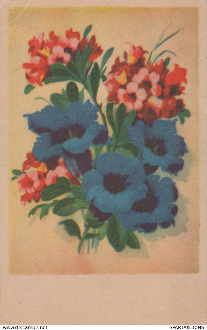 FLOWERS Vintage Postcard CPA #PKE671.GB - Blumen