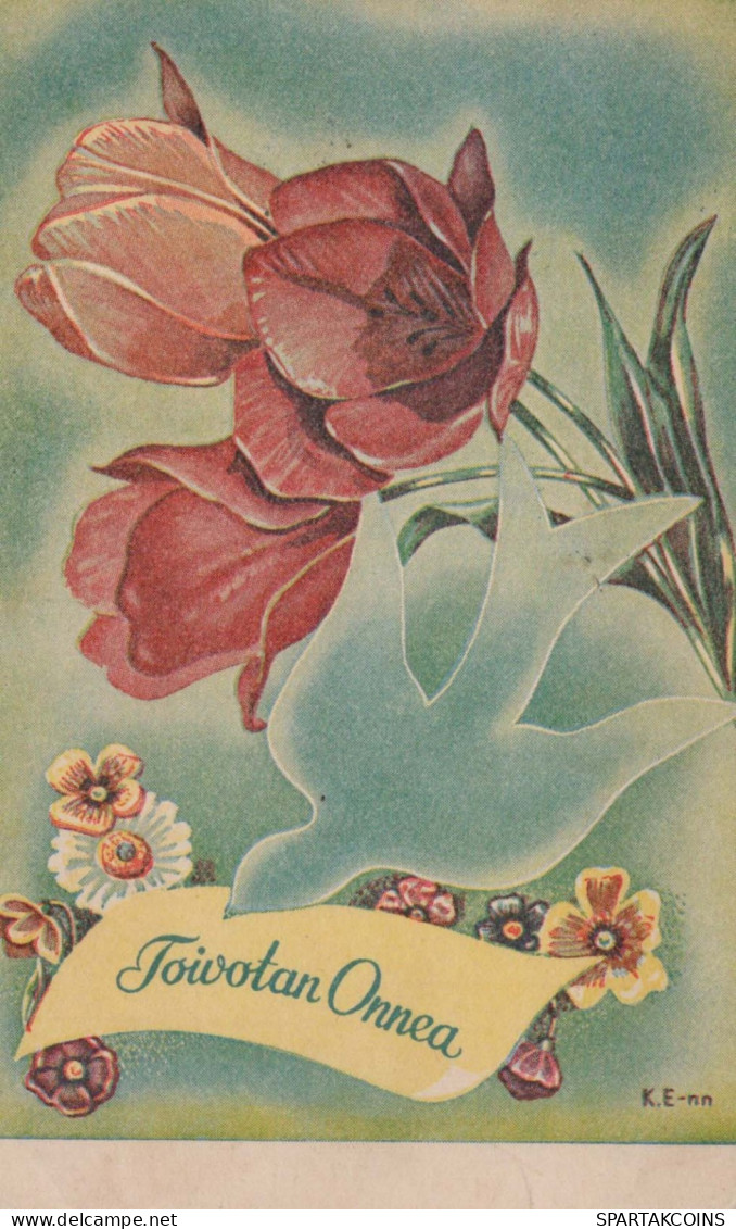 FLOWERS Vintage Postcard CPA #PKE731.GB - Fleurs