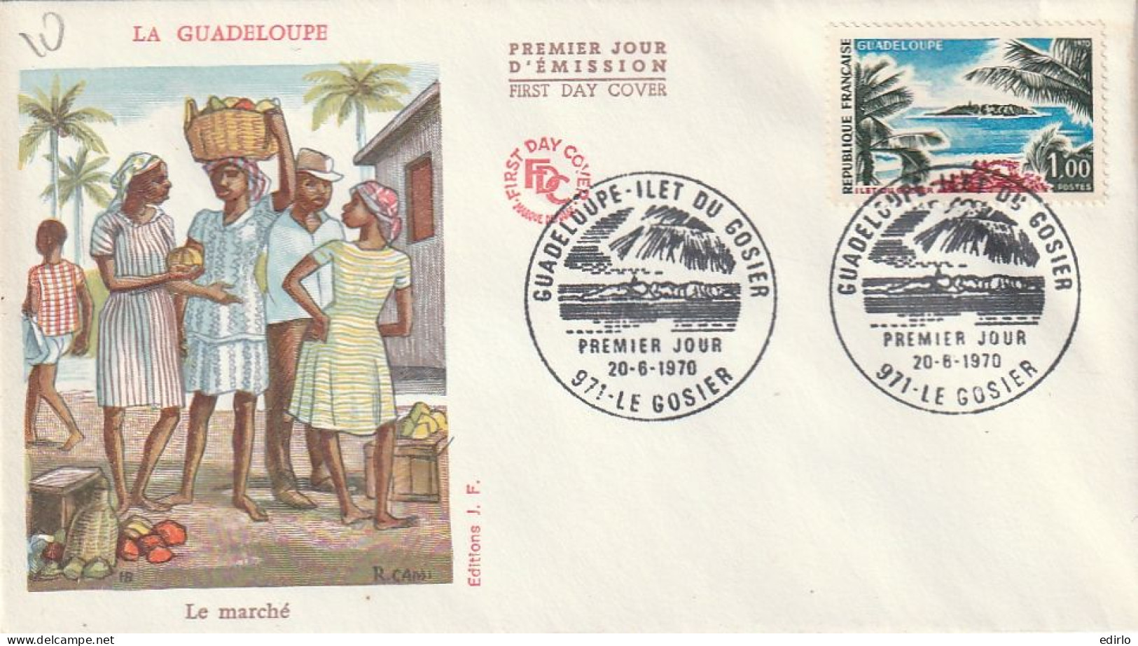 ///   FRANCE ///    PREMIER JOUR ---  FDC  ---  MARTINIQUE ROCHER DU DIAMANT - 1970-1979