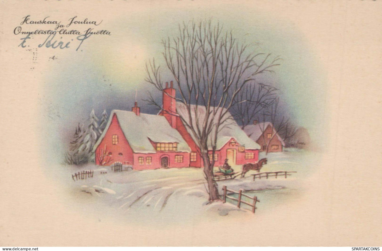 Happy New Year Christmas CANDLE Vintage Postcard CPSMPF #PKD040.GB - New Year