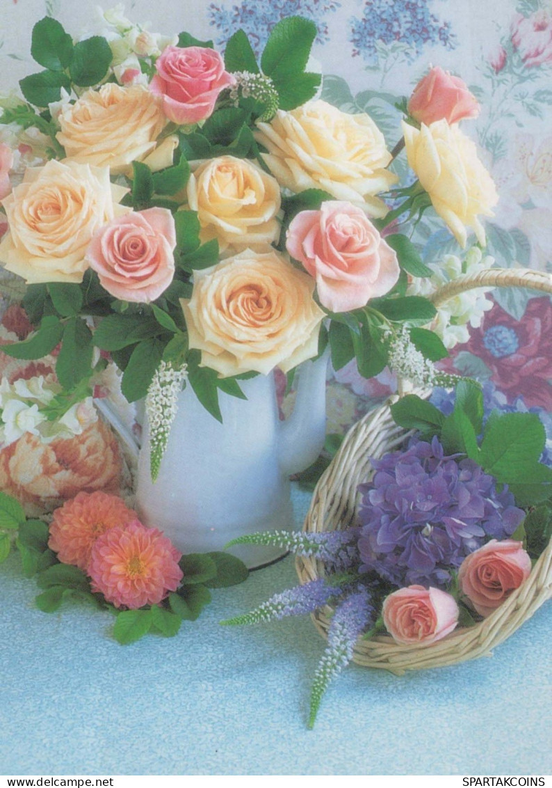 FLOWERS Vintage Postcard CPSM #PBZ555.GB - Fleurs