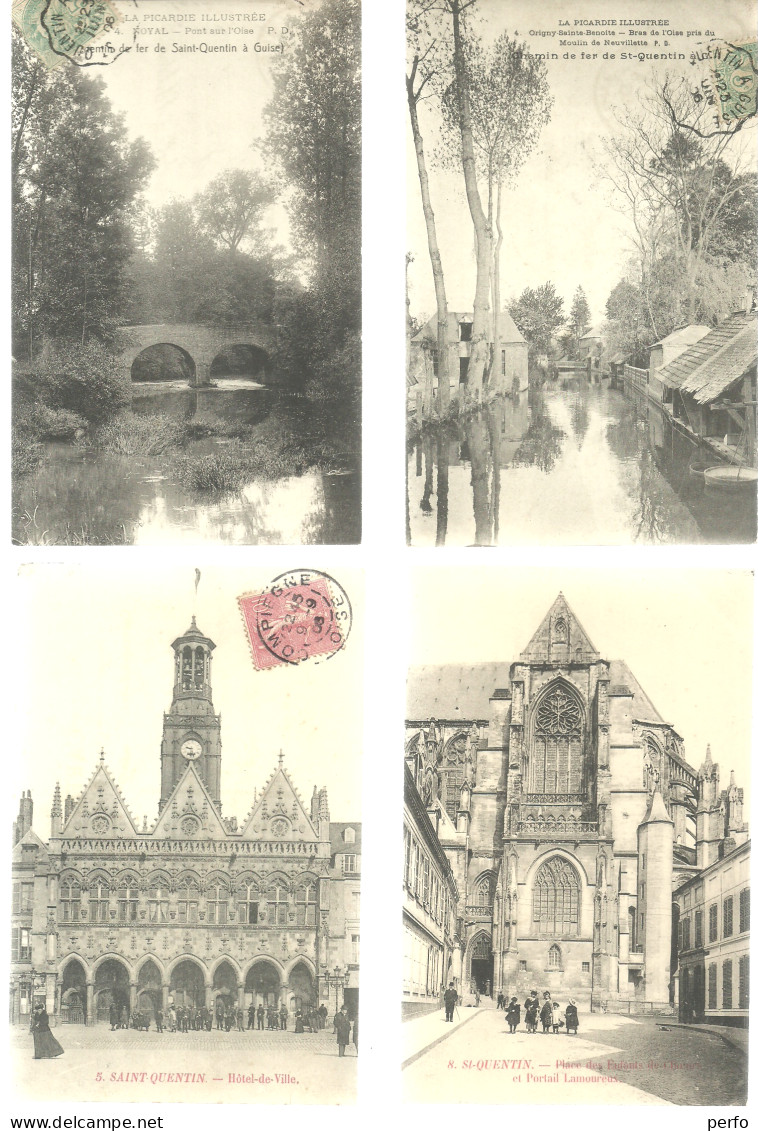 LOT Du 02- AISNE-  16 Cartes De Saint-Quentin,   Livrées Sous Blister - Saint Quentin