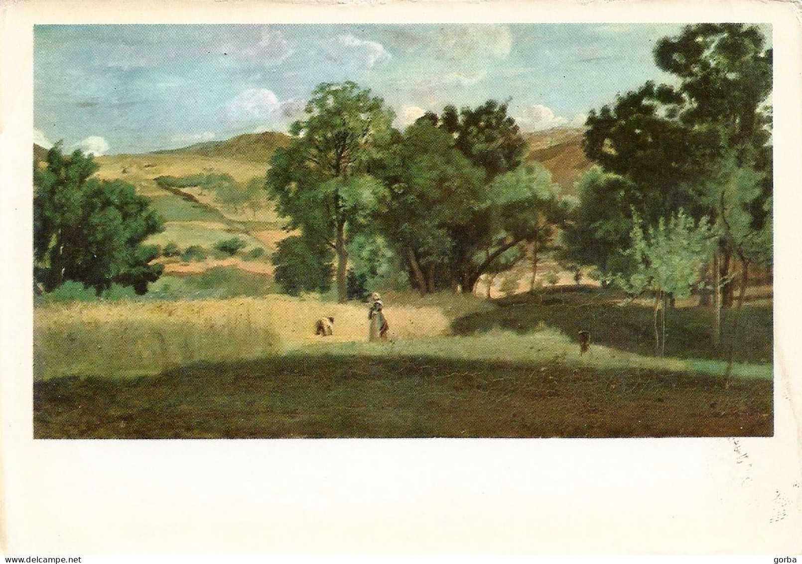 *CPA - Le Champ De Blé - Peinture De Jean-Baptiste COROT - Malerei & Gemälde