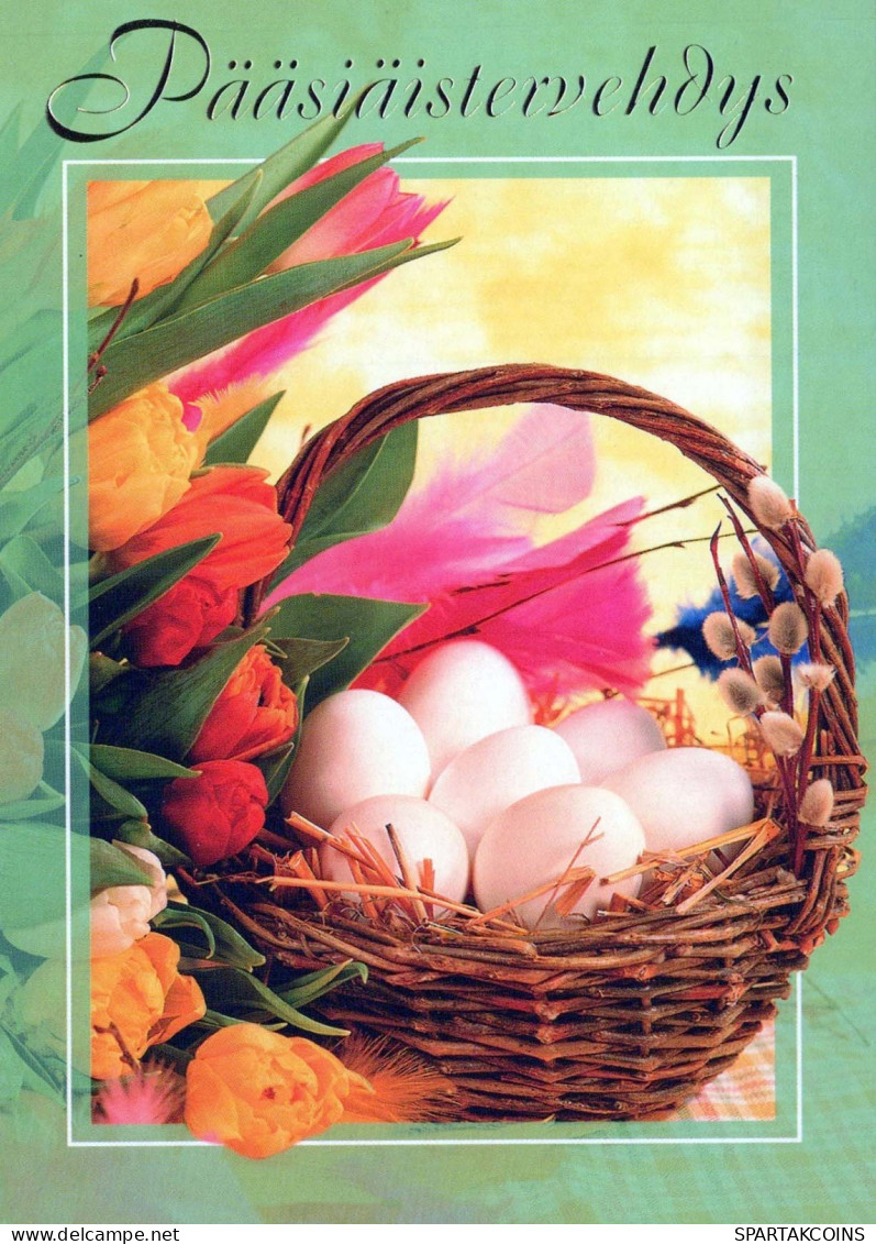 EASTER EGG Vintage Postcard CPSM #PBO157.GB - Easter