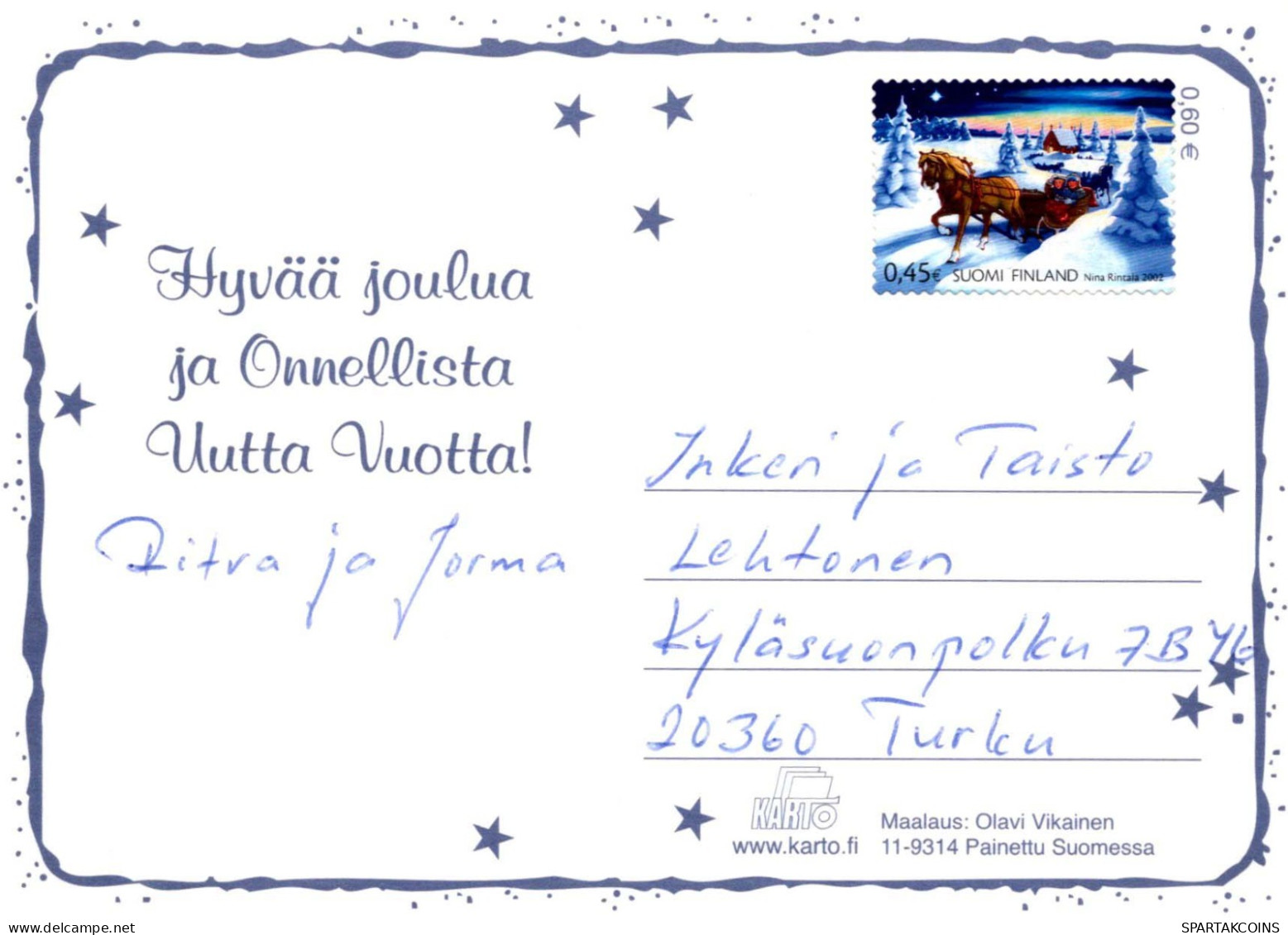 Happy New Year Christmas GNOME Vintage Postcard CPSM #PBM120.GB - Nieuwjaar