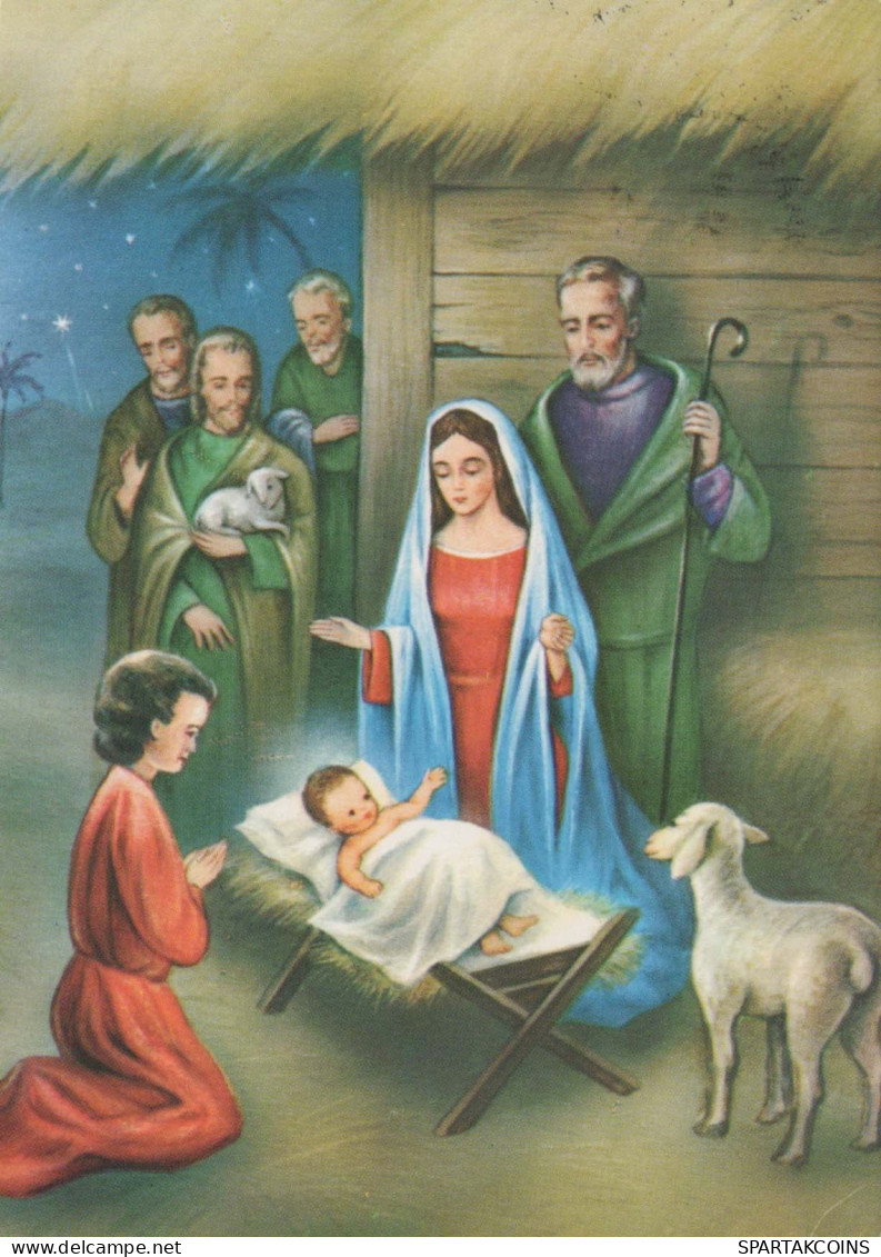 Virgen Mary Madonna Baby JESUS Christmas Religion #PBB630.GB - Jungfräuliche Marie Und Madona