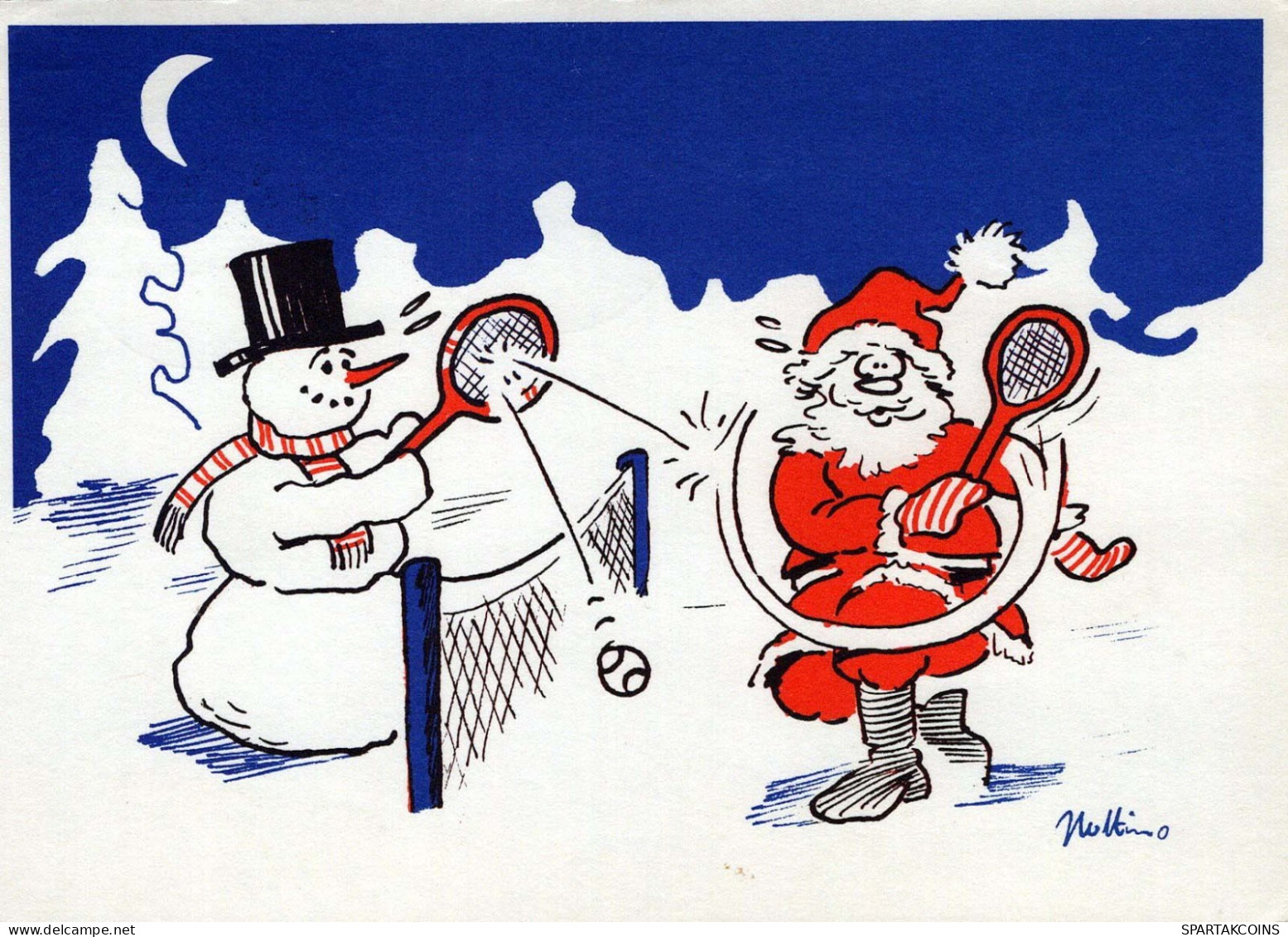 Happy New Year Christmas GNOME Vintage Postcard CPSM #PBA909.GB - Nieuwjaar