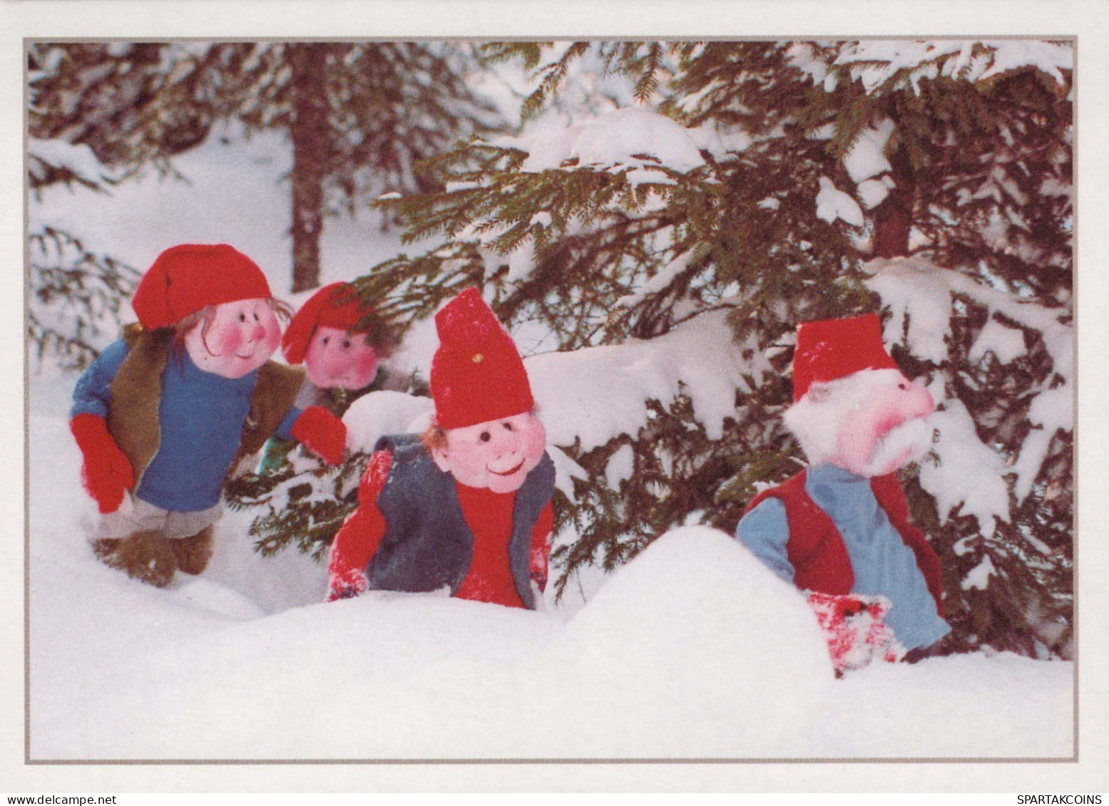 Happy New Year Christmas GNOME Vintage Postcard CPSM #PBA978.GB - New Year